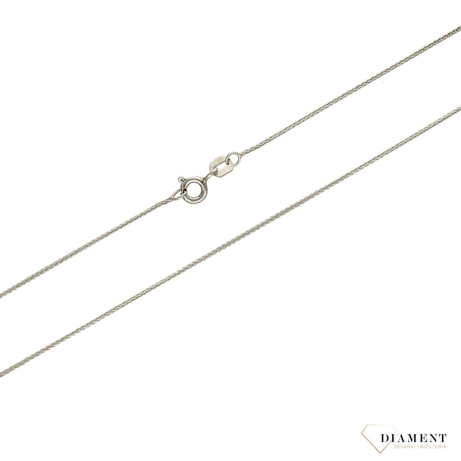 Złoty łańcuszek 333 białe złoto lisi ogon 0,5 mm DIA-LAN-1436B-333 0,5mm (2).jpg